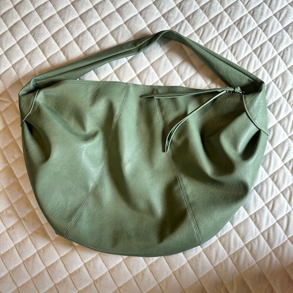 Free People Slouchy Carry All Spearmint - Picture 4 of 13